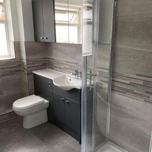 Grey Scale Bathroom